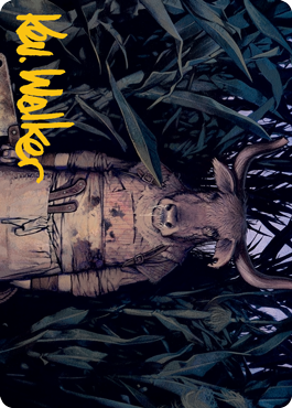 Fleshtaker Art Card (Gold-Stamped Signature) [Innistrad: Midnight Hunt Art Series] (AMID 61)