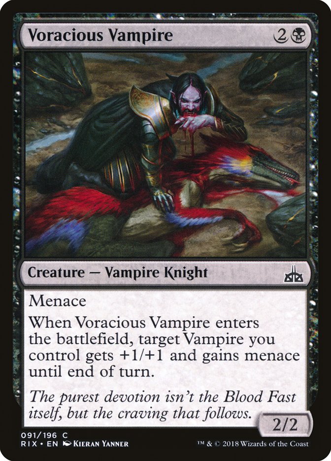Voracious Vampire [Rivals of Ixalan] (RIX 91)