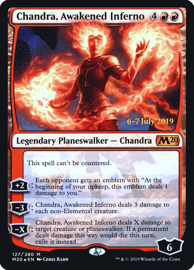 Chandra, Awakened Inferno  [Core Set 2020 Prerelease Promos] (PM20 127S)