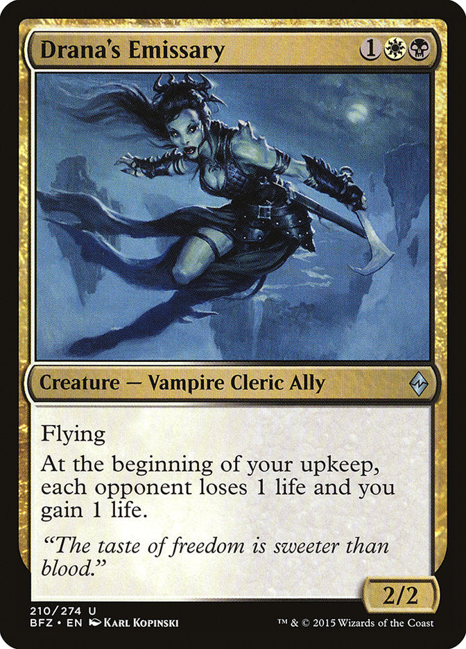 Drana's Emissary [Battle for Zendikar] (BFZ 210)