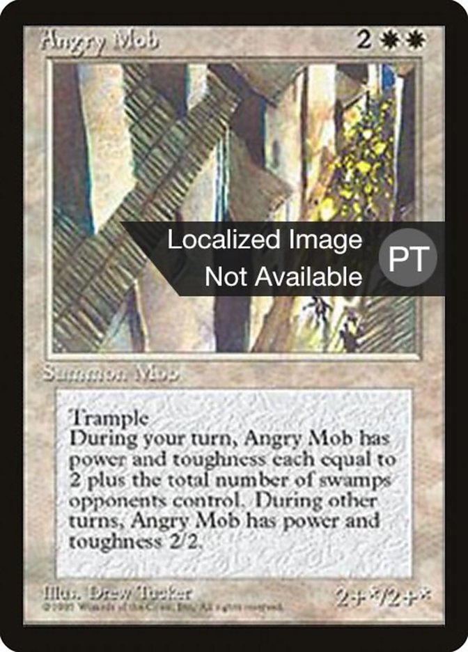 Angry Mob [Fourth Edition Foreign Black Border] (4BB 3)