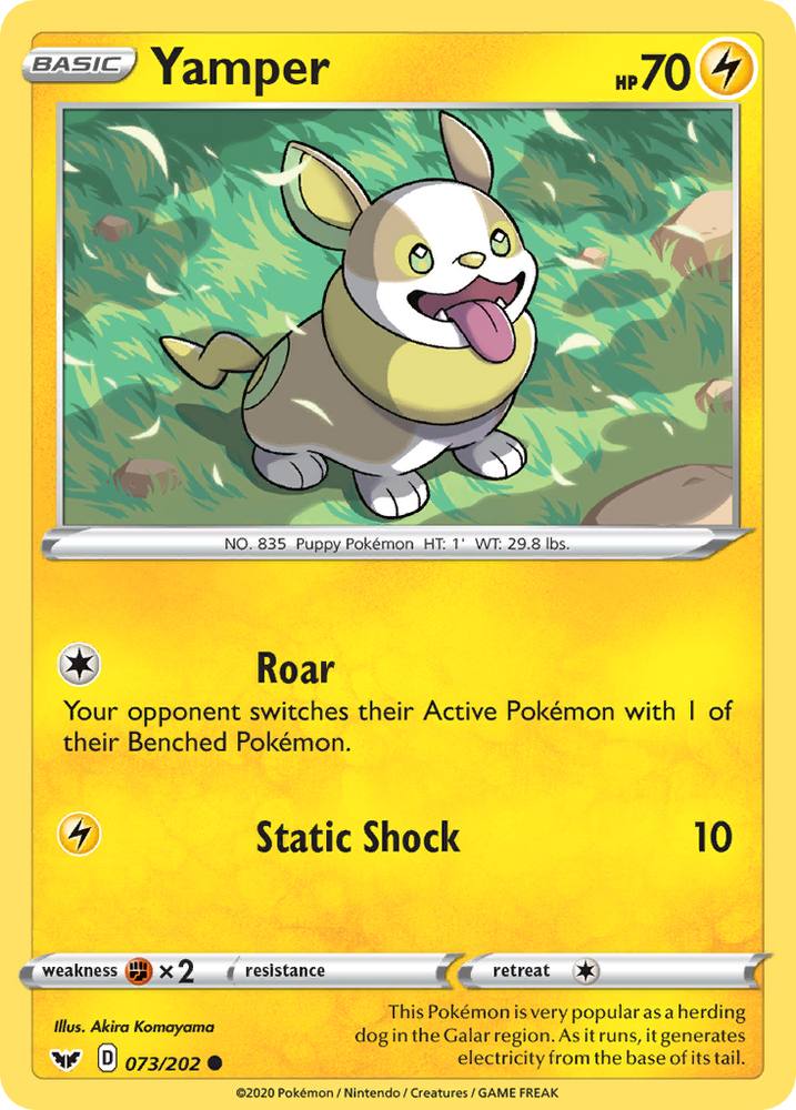 Yamper (73/202) [Sword & Shield: Base Set]