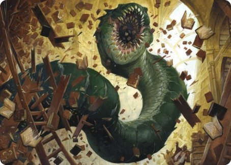 Bookwurm Art Card [Strixhaven: School of Mages Art Series] (ASTX 14)