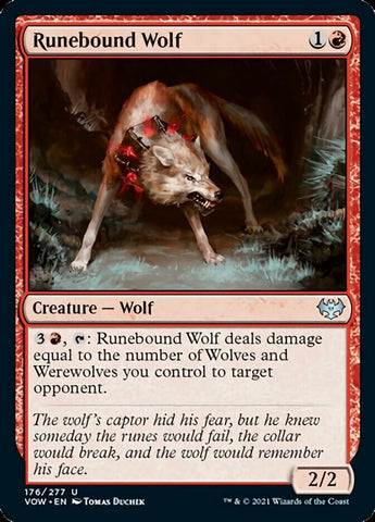 Runebound Wolf [Innistrad: Crimson Vow] (VOW 176)