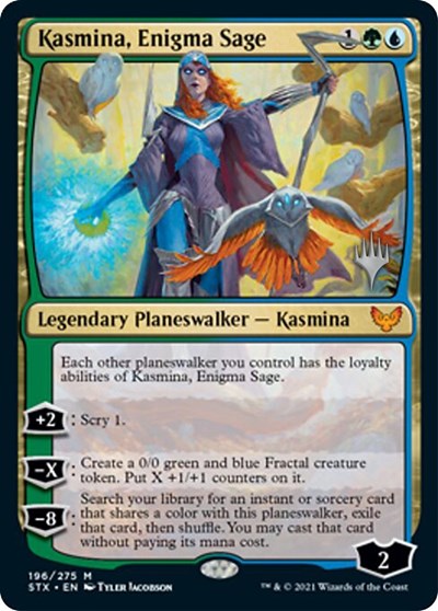 Kasmina, Enigma Sage (Promo Pack) [Strixhaven: School of Mages Promos] (PSTX 196)
