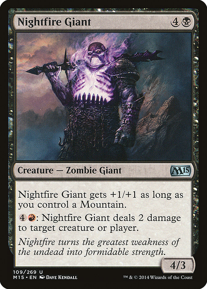 Nightfire Giant [Magic 2015] (M15 109)