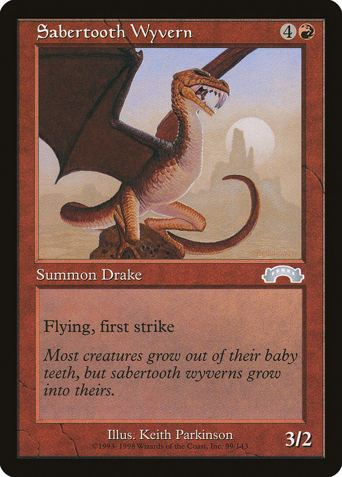 Sabertooth Wyvern [Exodus] (EXO 99)