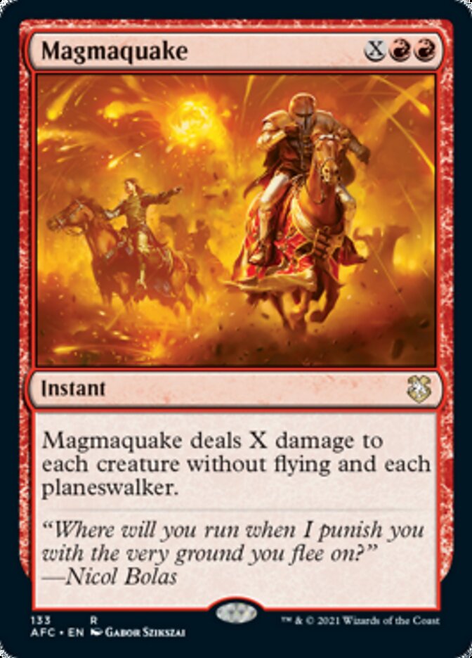 Magmaquake [Dungeons & Dragons: Adventures in the Forgotten Realms Commander] (AFC 133)