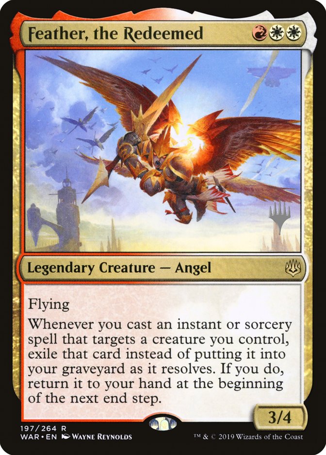 Feather, the Redeemed (Promo Pack) [War of the Spark Promos] (PWAR 197P)