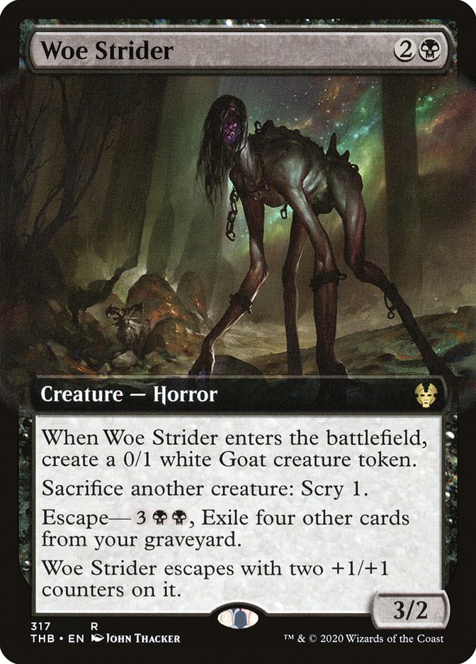 Woe Strider (Extended Art) [Theros Beyond Death] (THB 317)