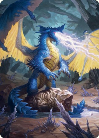 Blue Dragon Art Card [Dungeons & Dragons: Adventures in the Forgotten Realms Art Series] (AAFR 73)