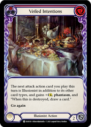 Veiled Intentions (Red) [EVR150] 1st Edition Rainbow Foil