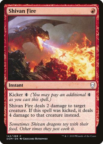 Shivan Fire [Dominaria] (DOM 142)
