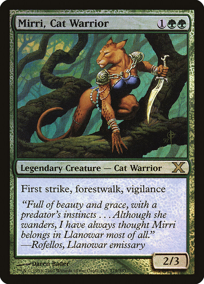 Mirri, Cat Warrior (Premium Foil) [Tenth Edition] (10E 279)