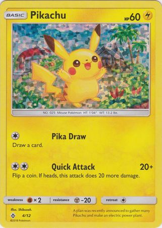 Pikachu (4/12) [Mcdonald's Promos: 2018 Collection]