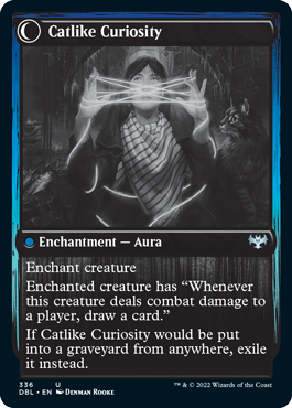Mischievous Catgeist // Catlike Curiosity [Innistrad: Double Feature] (DBL 336)