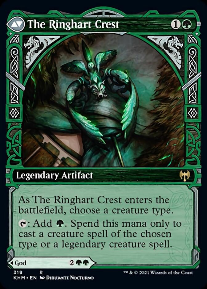Kolvori, God of Kinship // The Ringhart Crest (Showcase) [Kaldheim] (KHM 318)