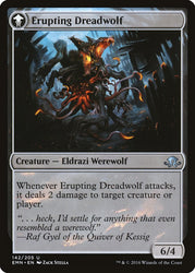 Smoldering Werewolf // Erupting Dreadwolf [Eldritch Moon] (EMN 142)