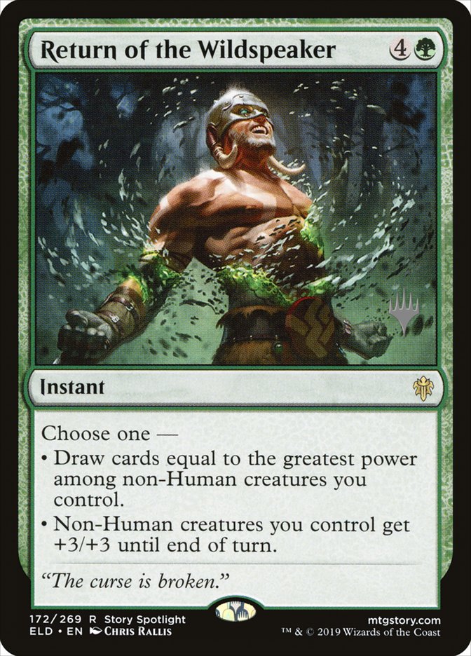 Return of the Wildspeaker (Promo Pack) [Throne of Eldraine Promos] (PELD 172P)
