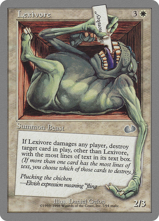 Lexivore [Unglued] (UGL 7)
