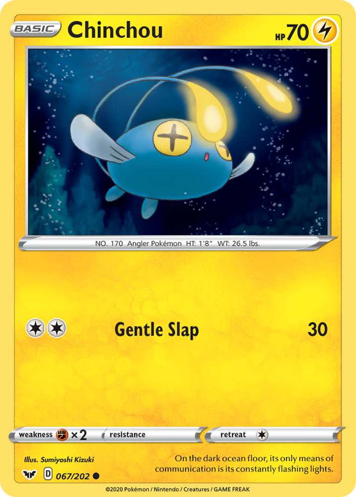 Chinchou (67/202) [Sword & Shield: Base Set]
