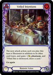 Veiled Intentions (Blue) [EVR152] 1st Edition Rainbow Foil