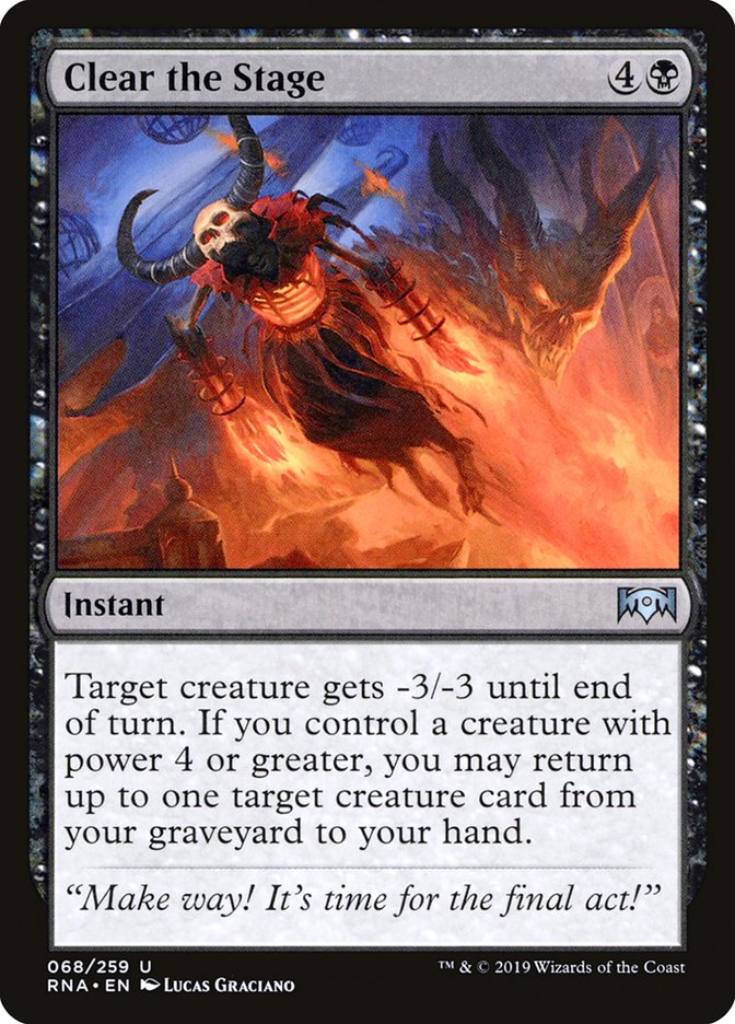 Clear the Stage [Ravnica Allegiance] (RNA 68)