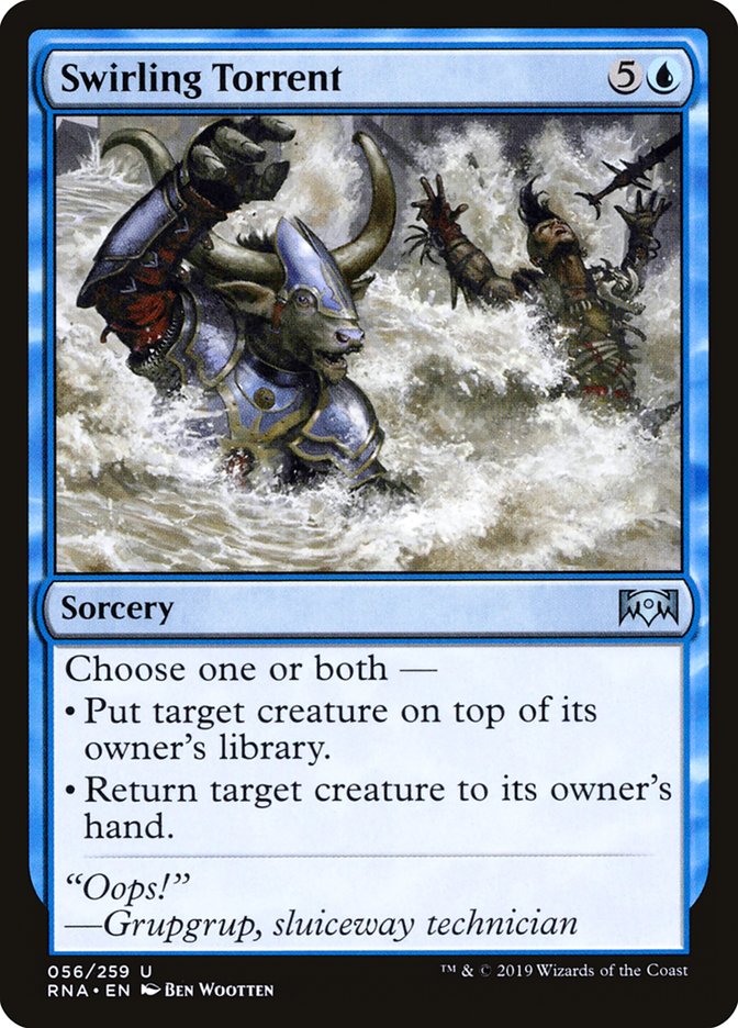 Swirling Torrent [Ravnica Allegiance] (RNA 56)
