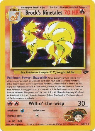 Brock's Ninetales (3/132) [Gym Challenge]