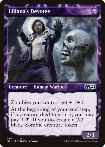 Liliana's Devotee (Showcase) [Core Set 2021] (M21 298)