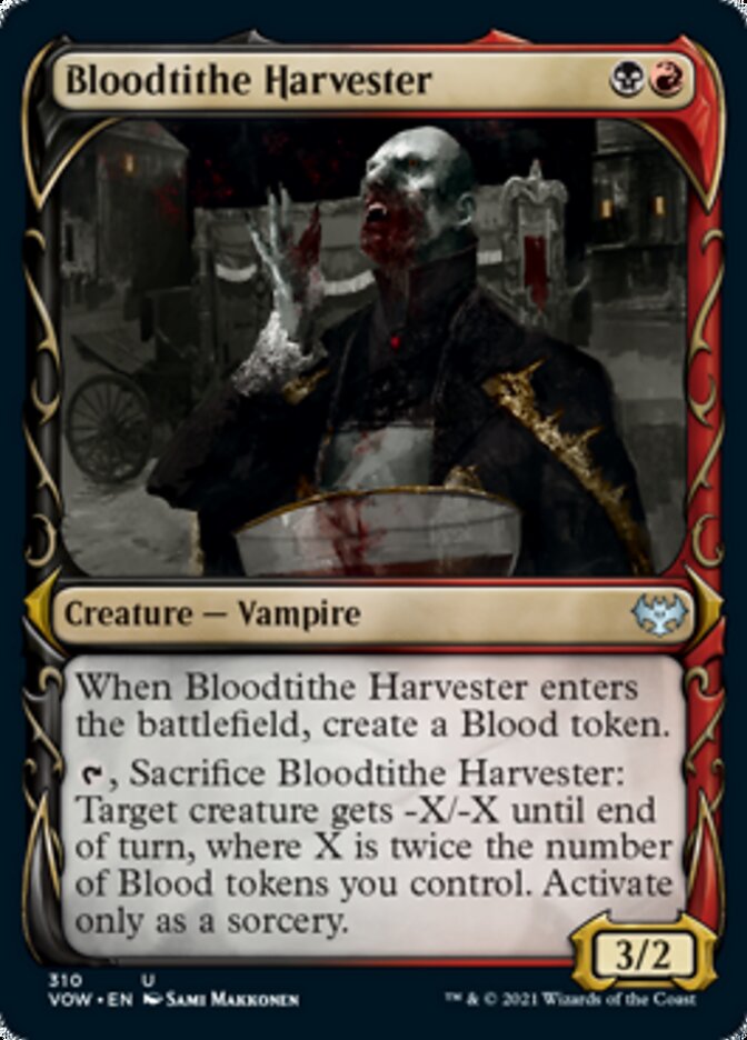 Bloodtithe Harvester (Showcase Fang Frame) [Innistrad: Crimson Vow] (VOW 310)