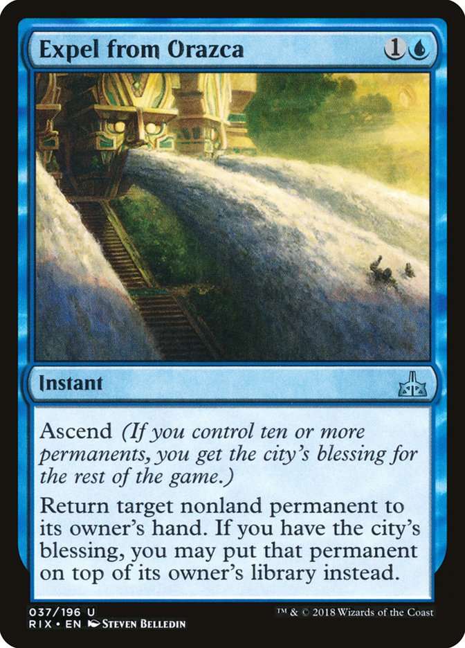 Expel from Orazca [Rivals of Ixalan] (RIX 37)