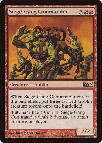 Siege-Gang Commander [Magic 2010] (M10 157)
