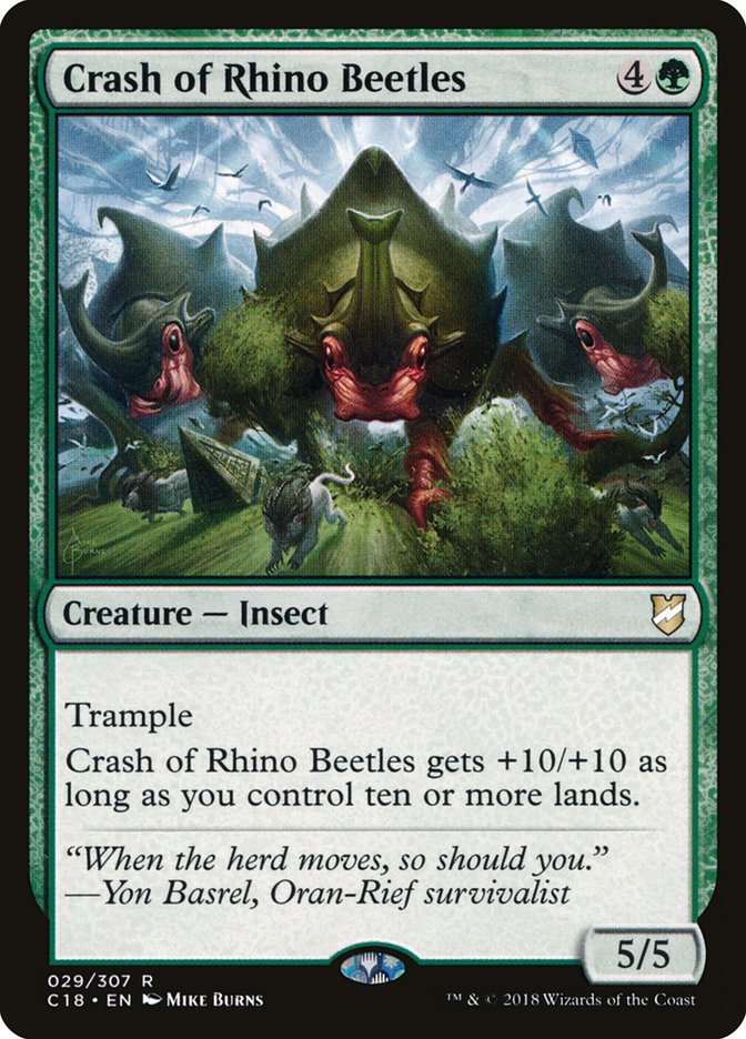 Crash of Rhino Beetles [Commander 2018] (C18 29)