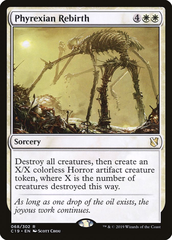 Phyrexian Rebirth [Commander 2019] (C19 68)