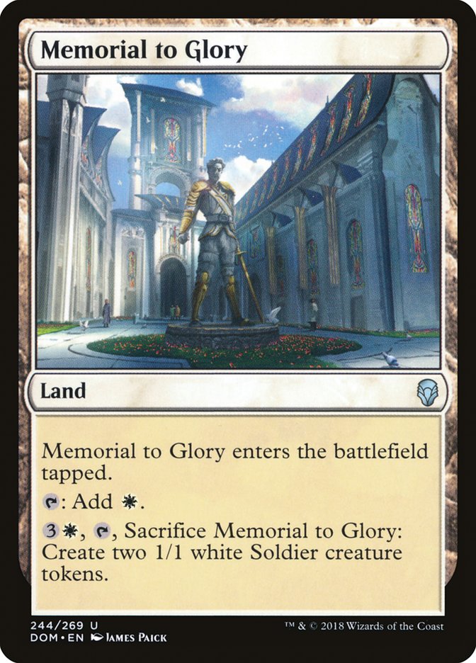 Memorial to Glory [Dominaria] (DOM 244)