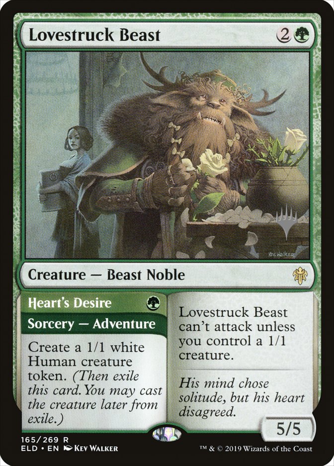 Lovestruck Beast // Heart's Desire (Promo Pack) [Throne of Eldraine Promos] (PELD 165P)