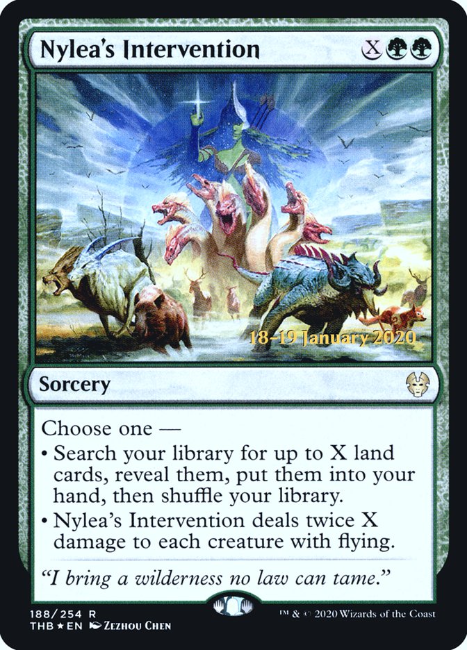 Nylea's Intervention [Theros Beyond Death Prerelease Promos] (PTHB 188S)