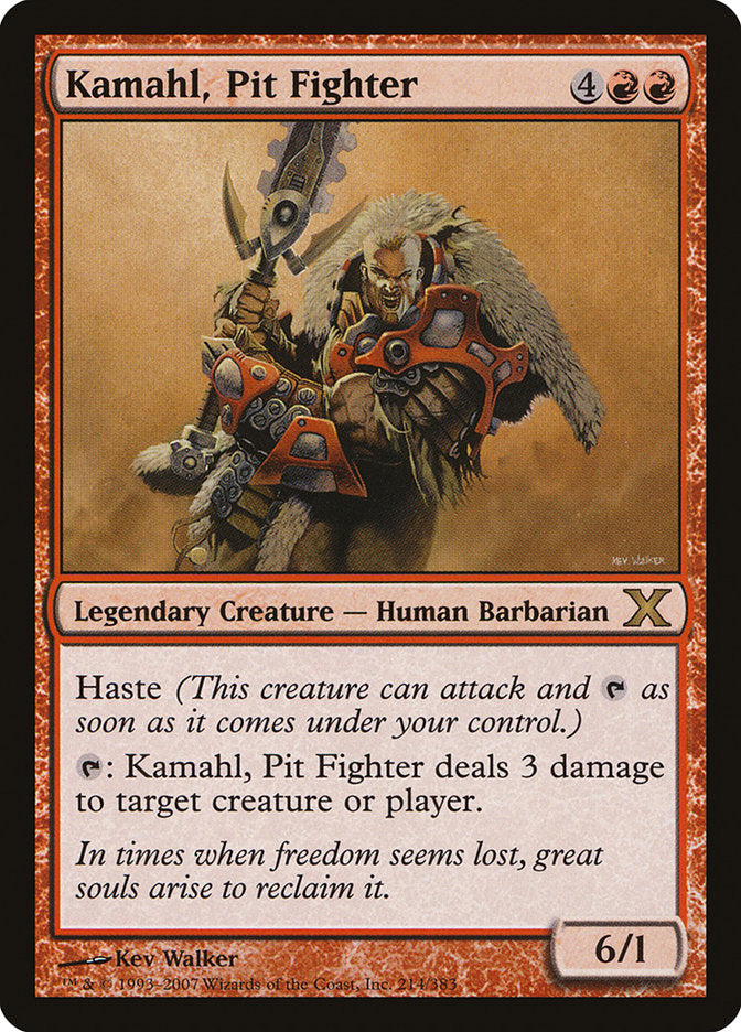 Kamahl, Pit Fighter [Tenth Edition] (10E 214)