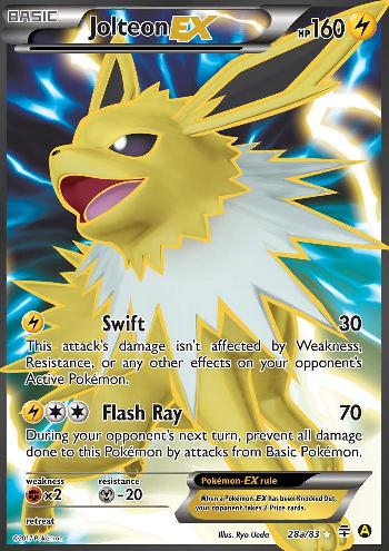 Jolteon EX (28a/124) (Alternate Art Promo) [XY: Generations]
