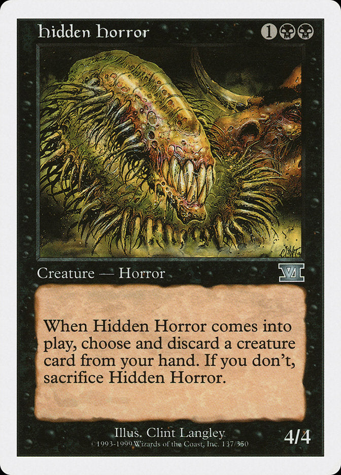 Hidden Horror [Classic Sixth Edition] (6ED 137)