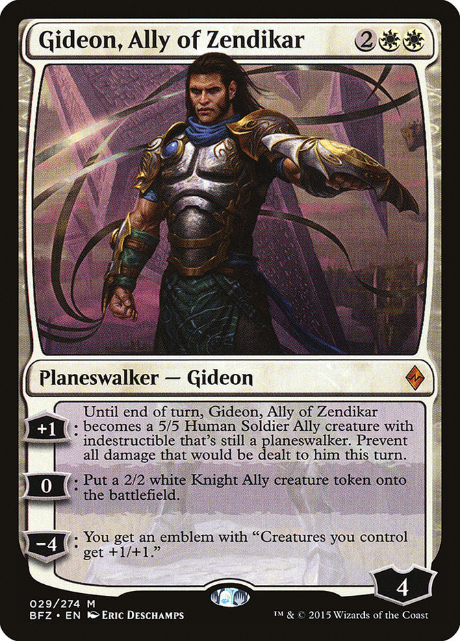 Gideon, Ally of Zendikar [Battle for Zendikar] (BFZ 29)