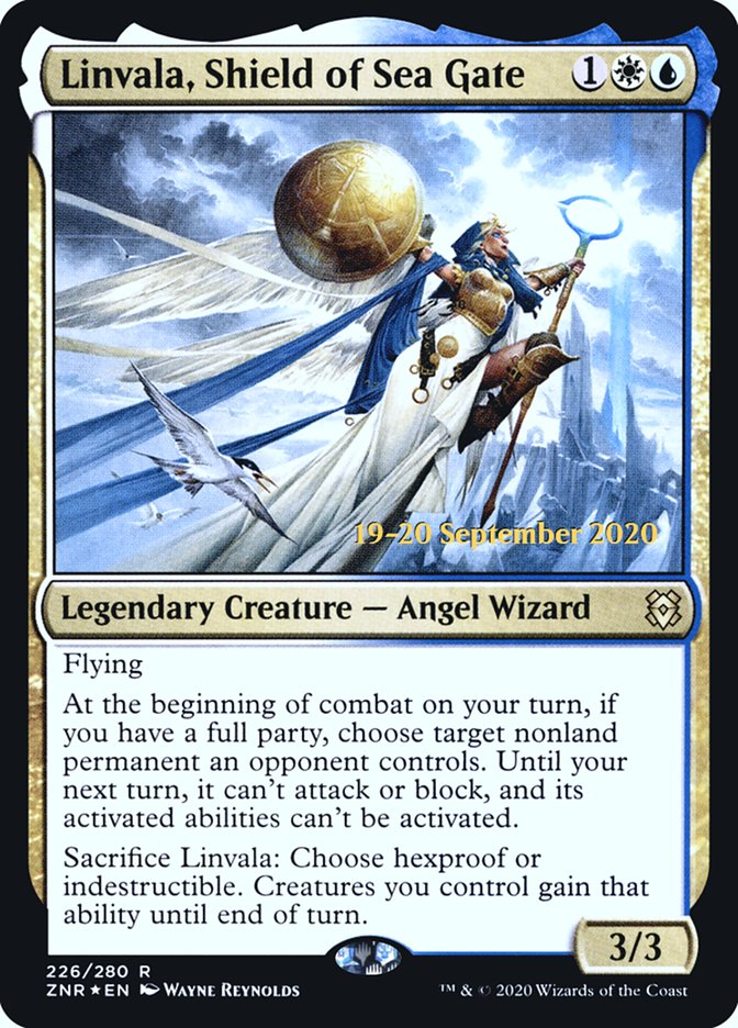 Linvala, Shield of Sea Gate  [Zendikar Rising Prerelease Promos] (PZNR 226S)