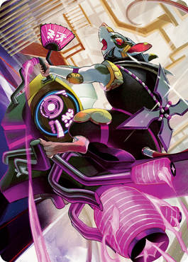 Nashi, Moon Sage's Scion Art Card [Kamigawa: Neon Dynasty Art Series] (ANEO 59)