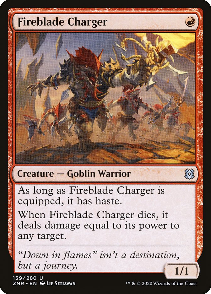 Fireblade Charger [Zendikar Rising] (ZNR 139)