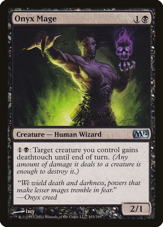 Onyx Mage [Magic 2012] (M12 103)
