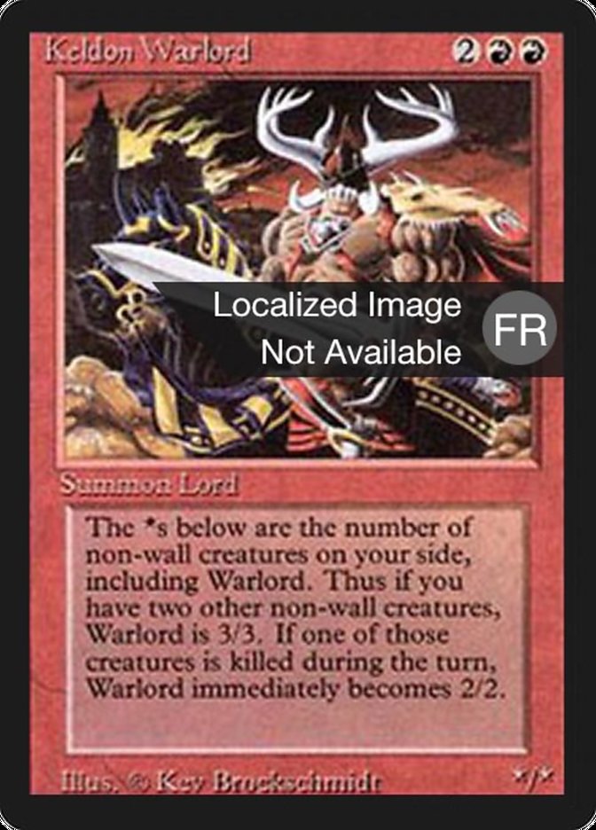 Keldon Warlord [Foreign Black Border] (FBB 160)