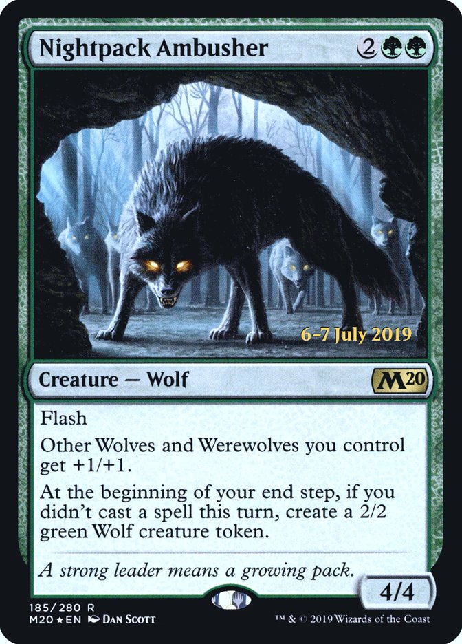 Nightpack Ambusher  [Core Set 2020 Prerelease Promos] (PM20 185S)
