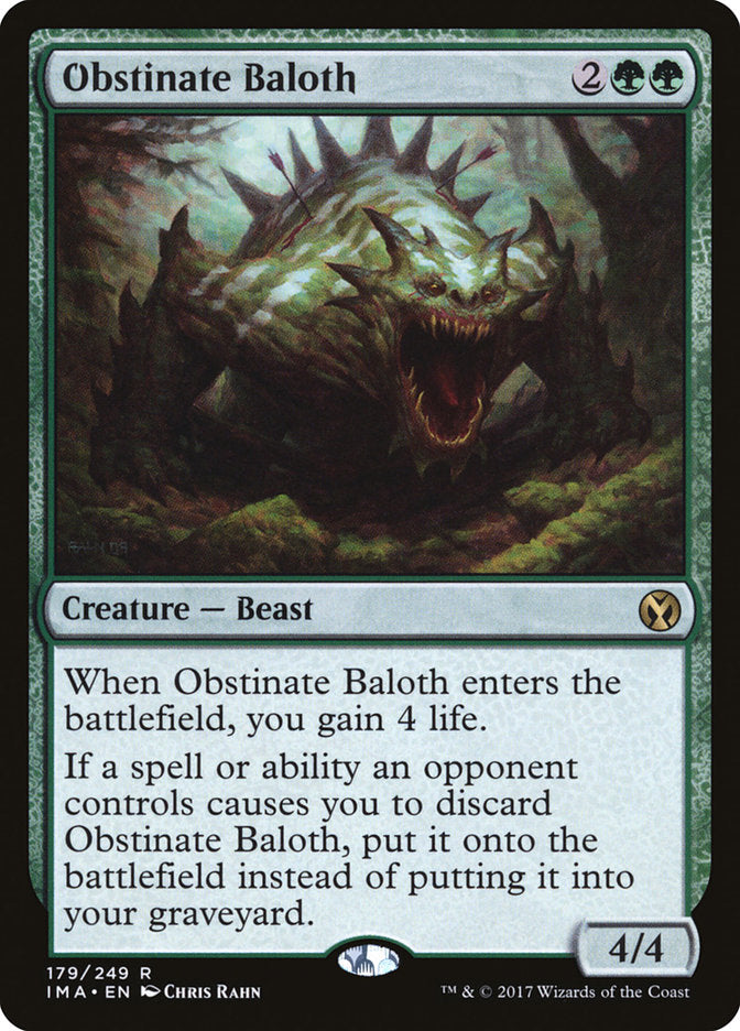 Obstinate Baloth [Iconic Masters] (IMA 179)