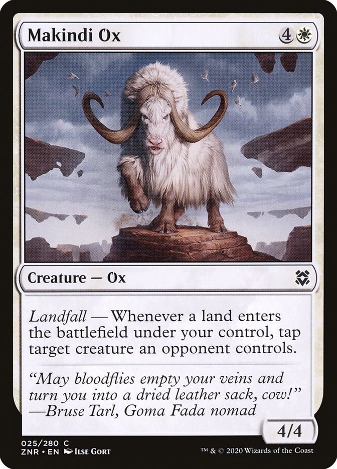 Makindi Ox [Zendikar Rising] (ZNR 25)
